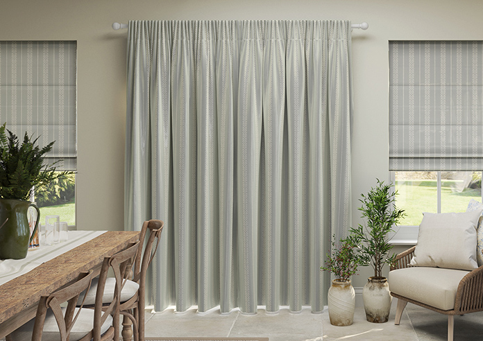 Laurel Stripe, Grey - Made to Measure Curtains - Image 7